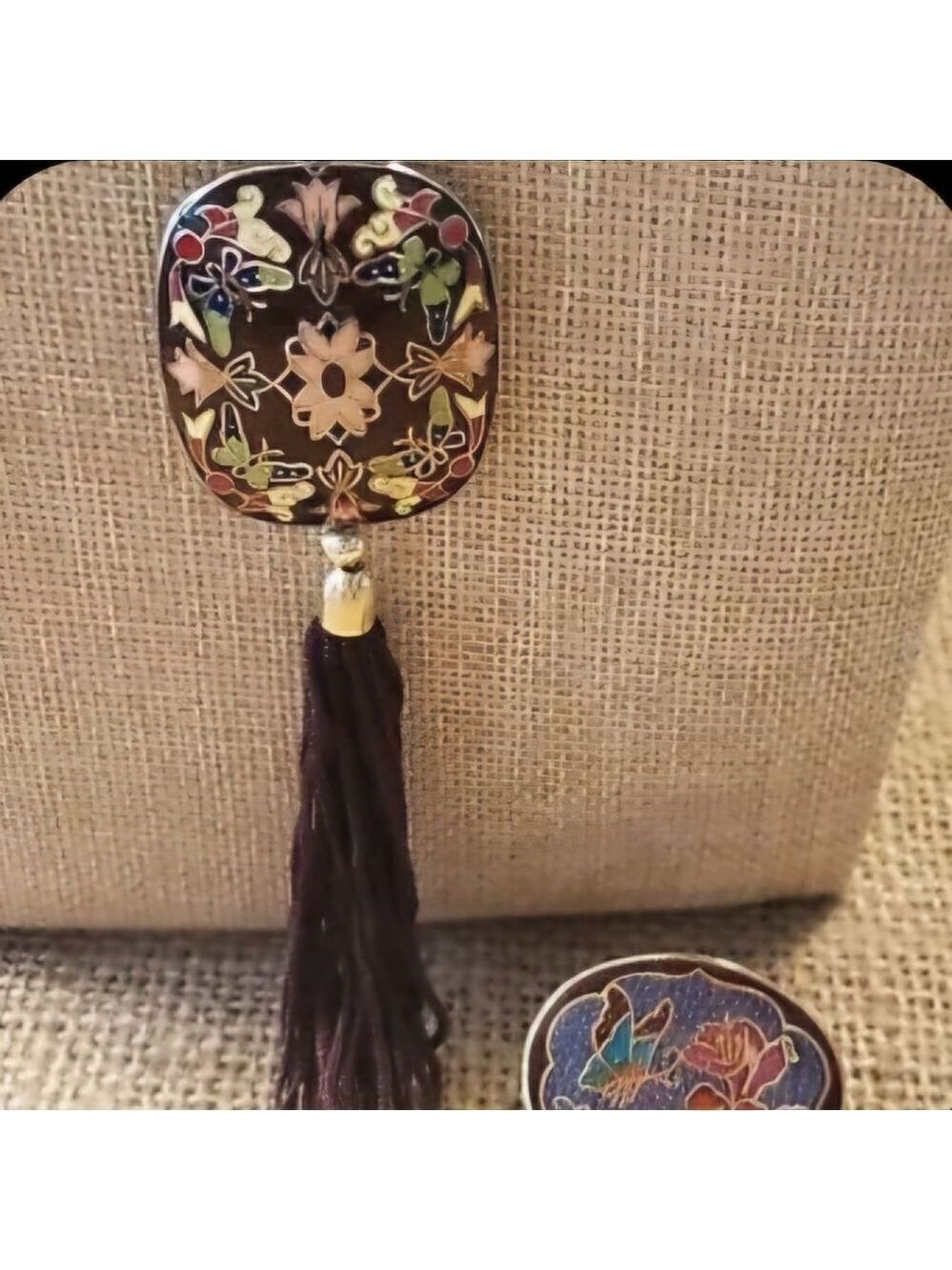 Vtg Cloisonne Necklace